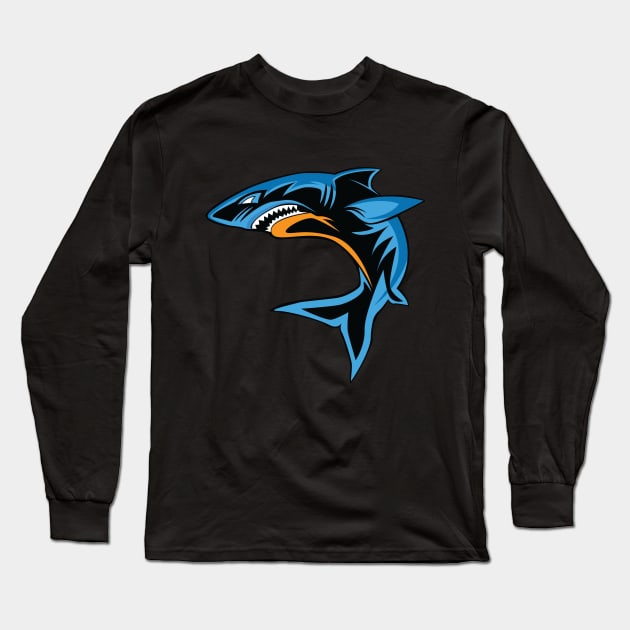 Shark Long Sleeve T-Shirt by CANVAZSHOP